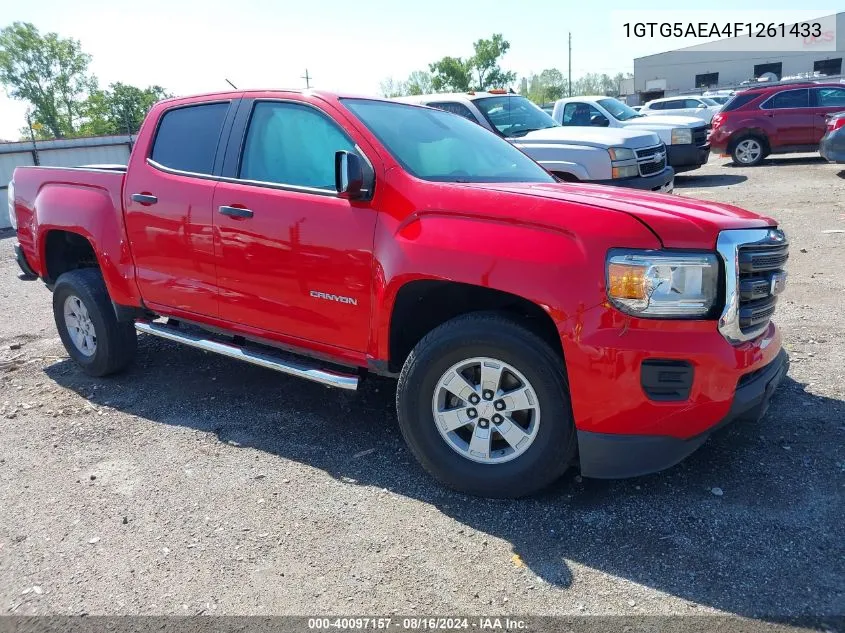 2015 GMC Canyon VIN: 1GTG5AEA4F1261433 Lot: 40097157