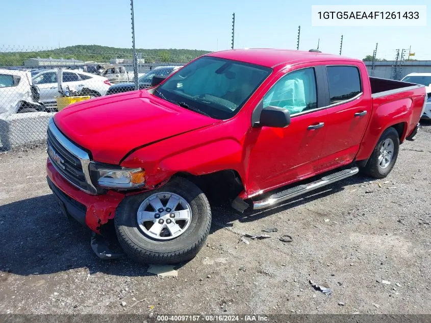 2015 GMC Canyon VIN: 1GTG5AEA4F1261433 Lot: 40097157