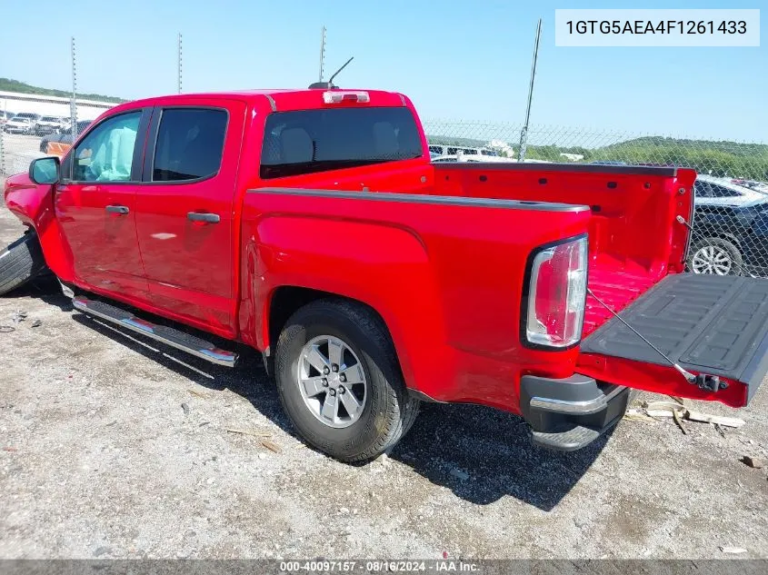 2015 GMC Canyon VIN: 1GTG5AEA4F1261433 Lot: 40097157