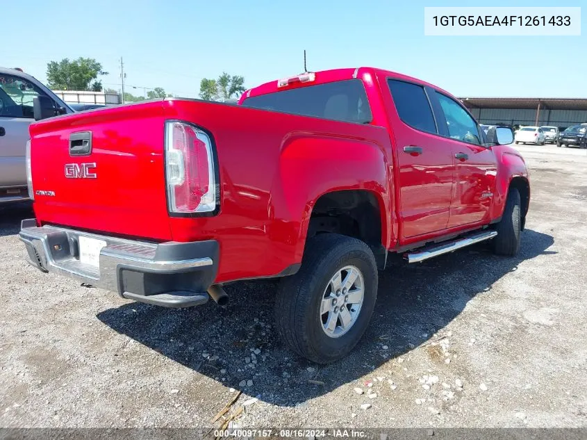 2015 GMC Canyon VIN: 1GTG5AEA4F1261433 Lot: 40097157