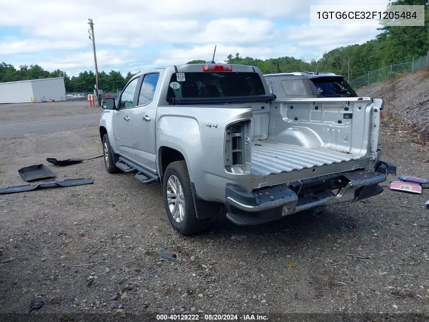 2015 GMC Canyon Slt VIN: 1GTG6CE32F1205484 Lot: 40129222