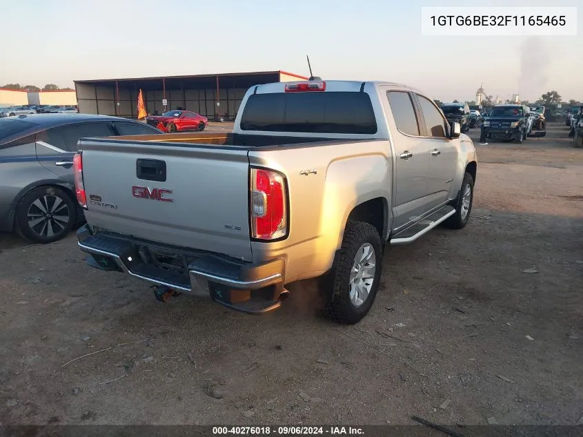 2015 GMC Canyon Sle VIN: 1GTG6BE32F1165465 Lot: 40276018