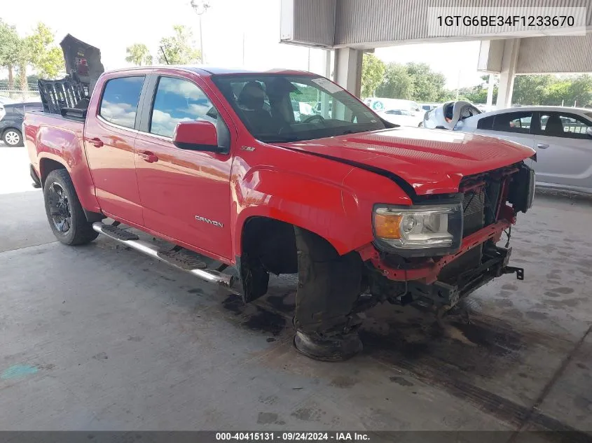 2015 GMC Canyon Sle VIN: 1GTG6BE34F1233670 Lot: 40415131