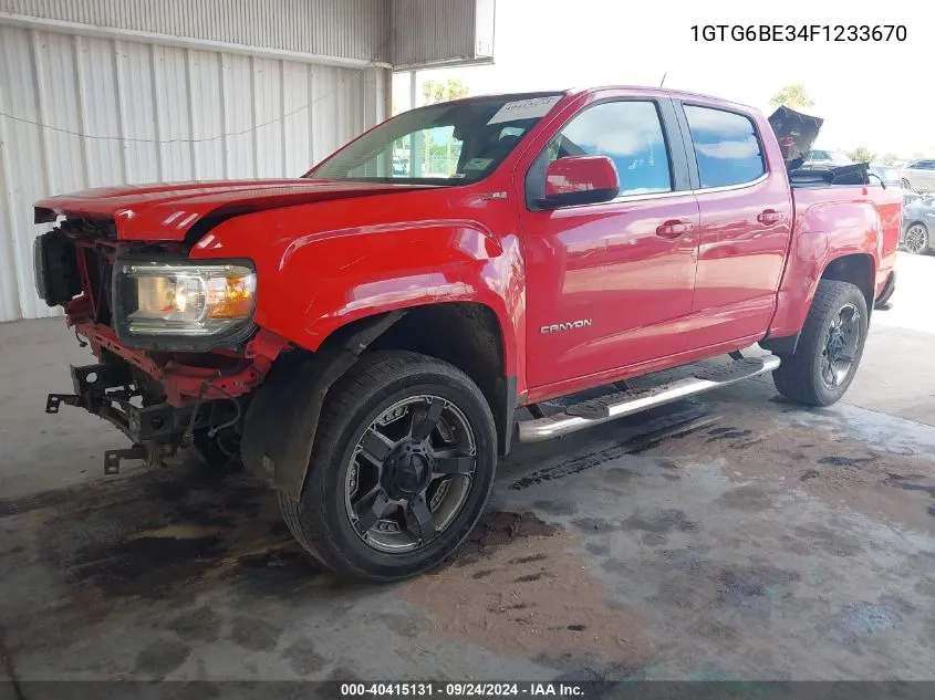 2015 GMC Canyon Sle VIN: 1GTG6BE34F1233670 Lot: 40415131