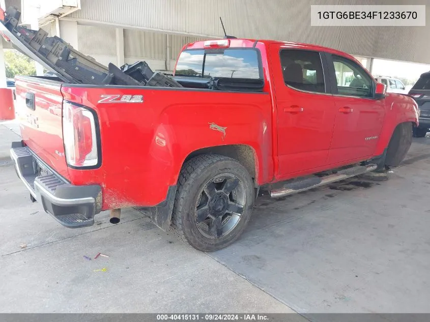 2015 GMC Canyon Sle VIN: 1GTG6BE34F1233670 Lot: 40415131