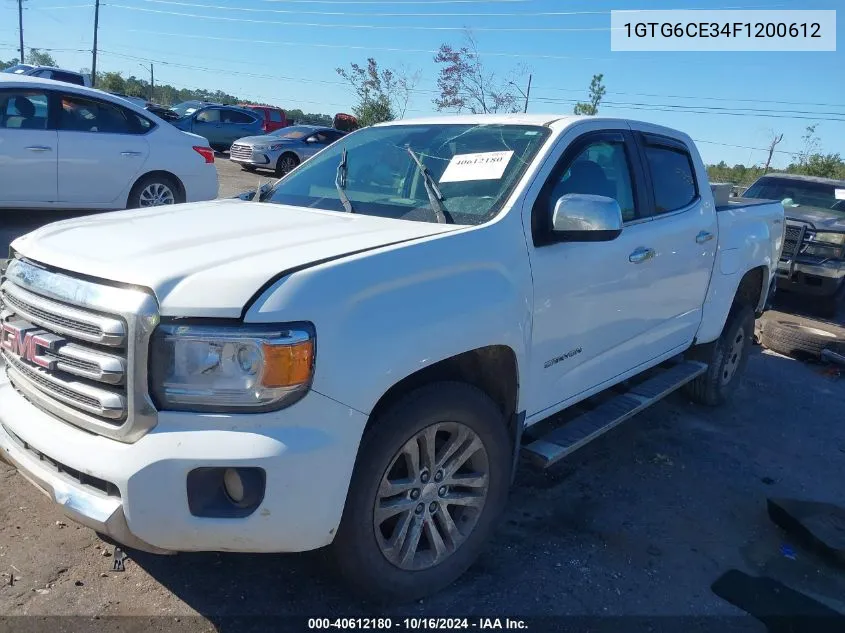 2015 GMC Canyon Slt VIN: 1GTG6CE34F1200612 Lot: 40612180