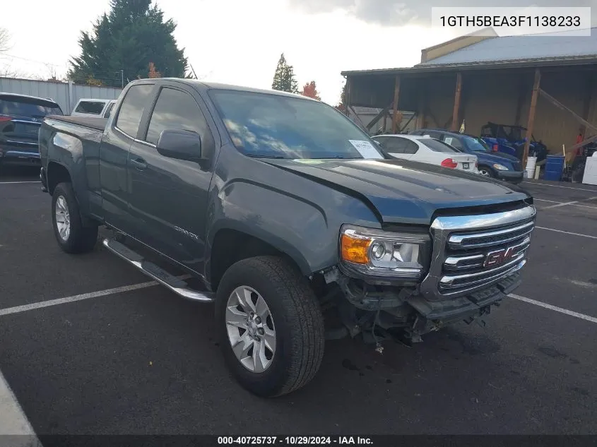 2015 GMC Canyon Sle VIN: 1GTH5BEA3F1138233 Lot: 40725737