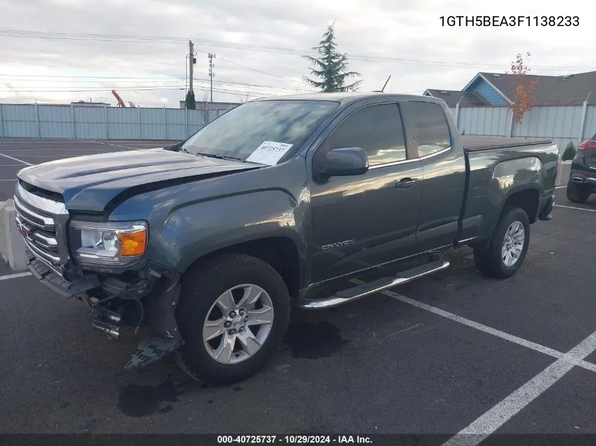 2015 GMC Canyon Sle VIN: 1GTH5BEA3F1138233 Lot: 40725737