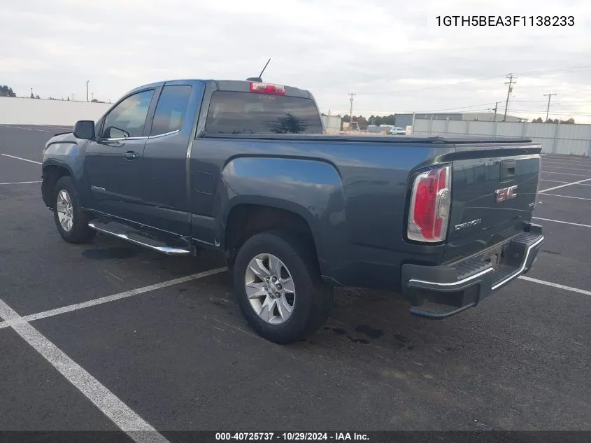 2015 GMC Canyon Sle VIN: 1GTH5BEA3F1138233 Lot: 40725737