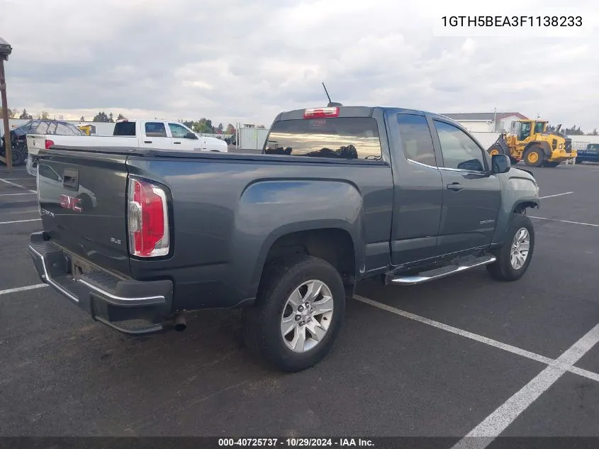 2015 GMC Canyon Sle VIN: 1GTH5BEA3F1138233 Lot: 40725737