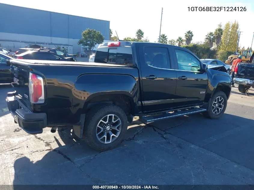 2015 GMC Canyon Sle VIN: 1GTG6BE32F1224126 Lot: 40730949