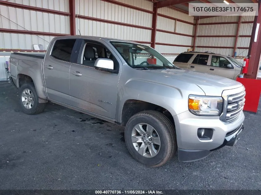 2015 GMC Canyon Sle VIN: 1GTG6BE33F1174675 Lot: 40770736