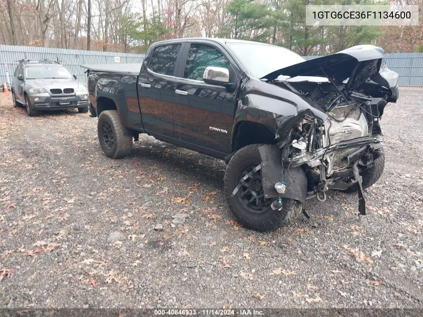 2015 GMC Canyon Slt VIN: 1GTG6CE36F1134600 Lot: 40846933