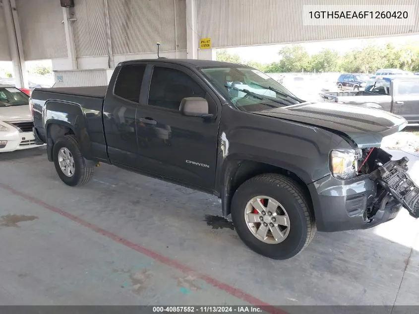 2015 GMC Canyon VIN: 1GTH5AEA6F1260420 Lot: 40857552