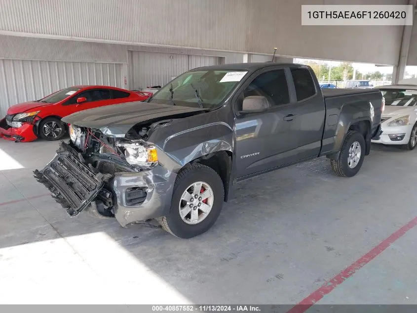 2015 GMC Canyon VIN: 1GTH5AEA6F1260420 Lot: 40857552