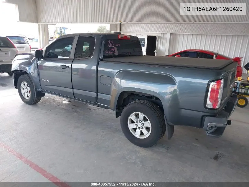 2015 GMC Canyon VIN: 1GTH5AEA6F1260420 Lot: 40857552