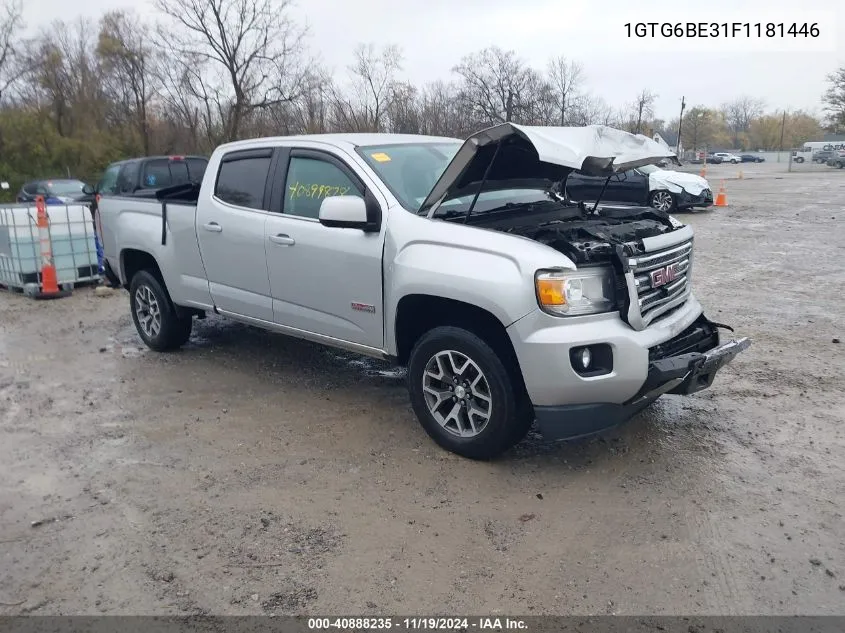 2015 GMC Canyon Sle VIN: 1GTG6BE31F1181446 Lot: 40888235