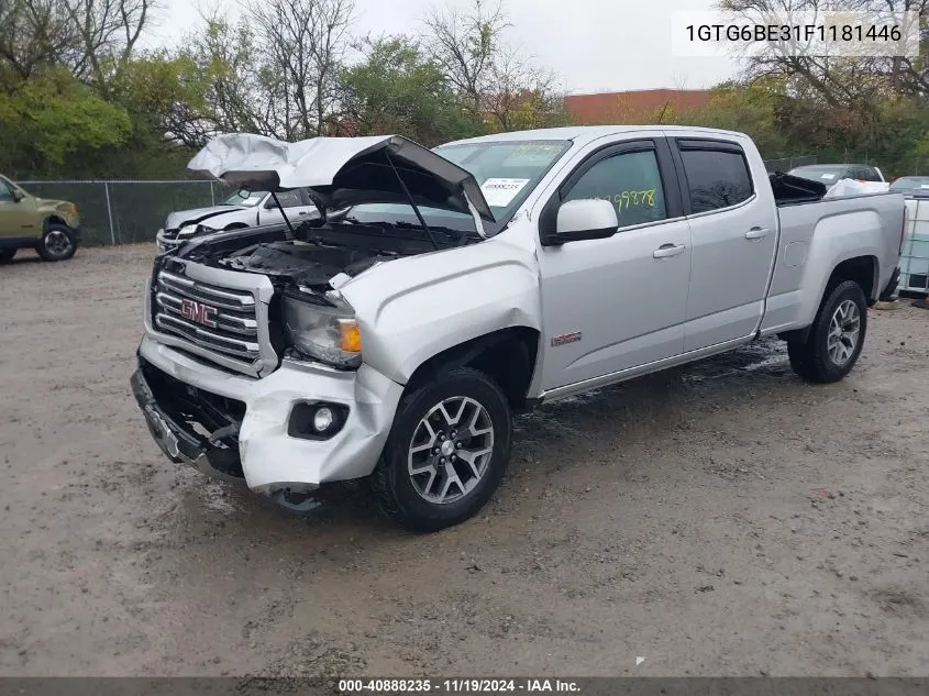 2015 GMC Canyon Sle VIN: 1GTG6BE31F1181446 Lot: 40888235