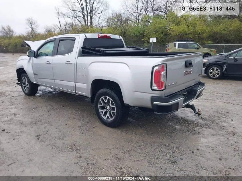 2015 GMC Canyon Sle VIN: 1GTG6BE31F1181446 Lot: 40888235