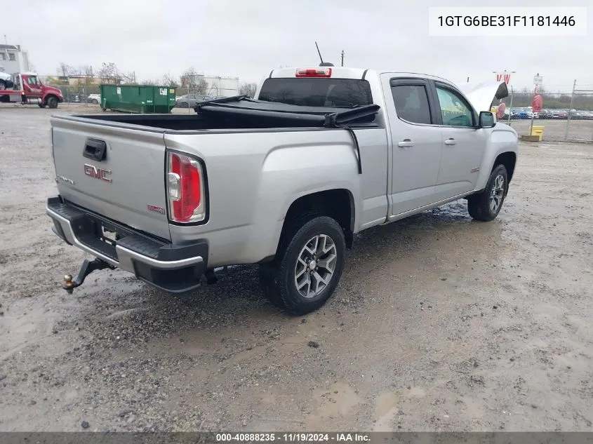 2015 GMC Canyon Sle VIN: 1GTG6BE31F1181446 Lot: 40888235