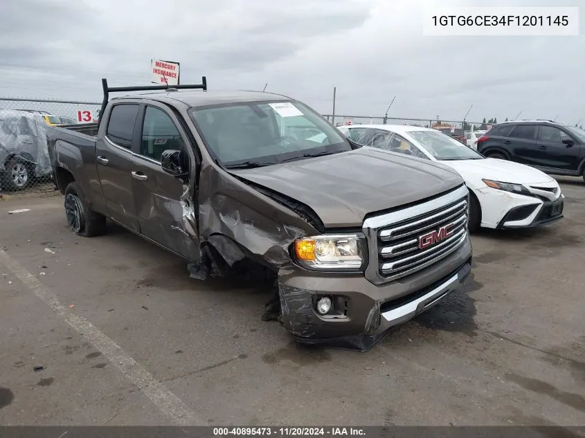 2015 GMC Canyon Slt VIN: 1GTG6CE34F1201145 Lot: 40895473