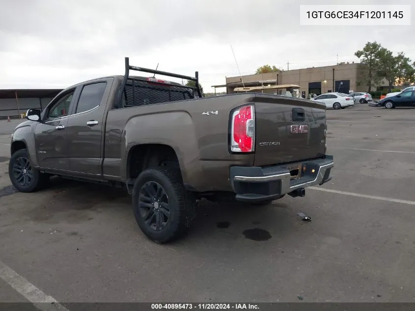 2015 GMC Canyon Slt VIN: 1GTG6CE34F1201145 Lot: 40895473