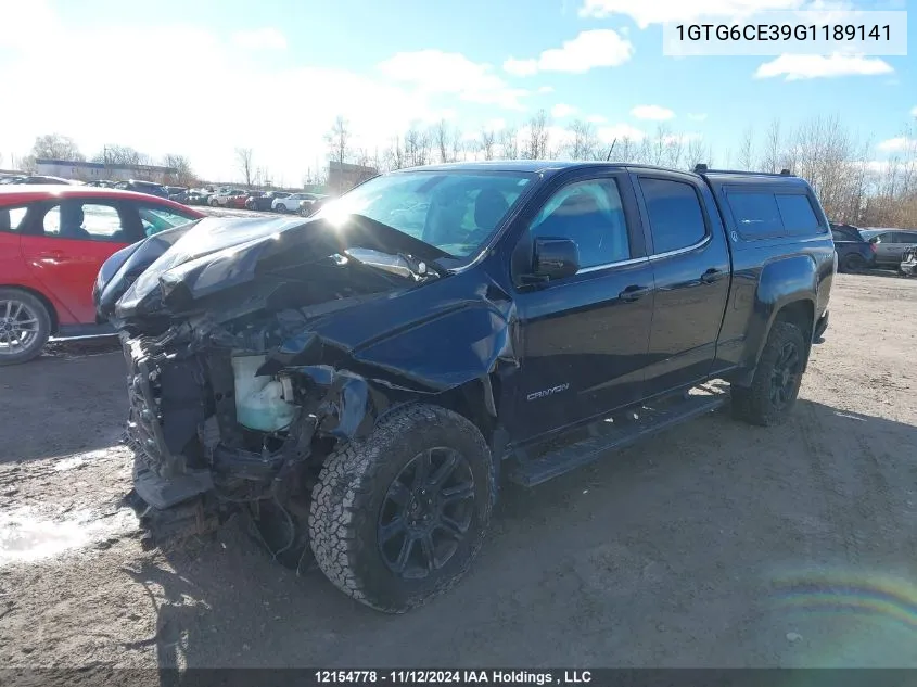 2016 GMC Canyon VIN: 1GTG6CE39G1189141 Lot: 12154778