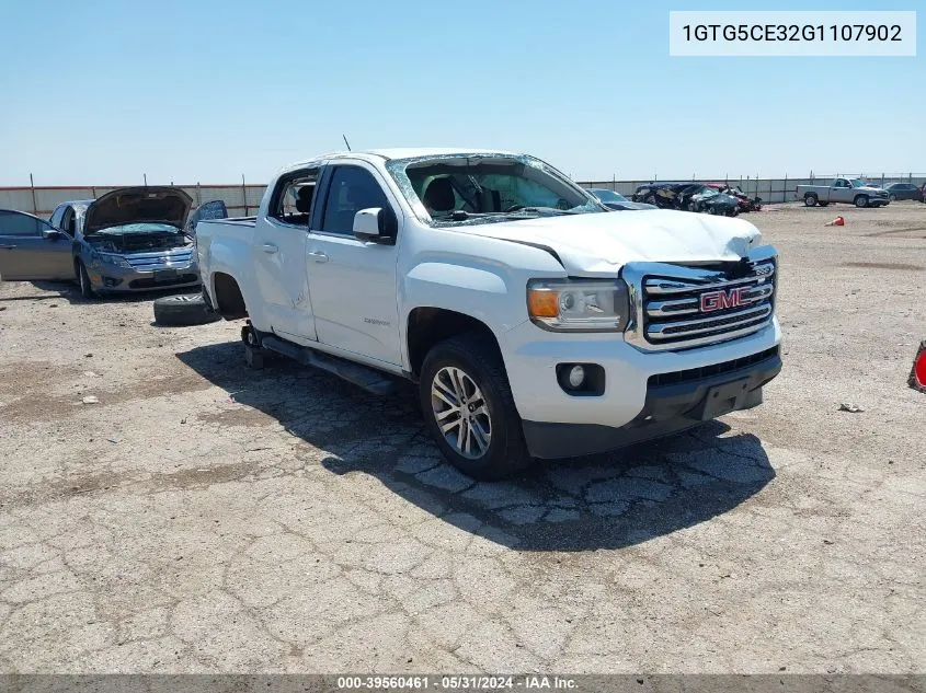 2016 GMC Canyon Sle VIN: 1GTG5CE32G1107902 Lot: 39560461