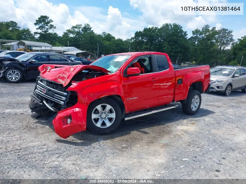 2016 GMC Canyon Sle VIN: 1GTH5CEAXG1381464 Lot: 39809352