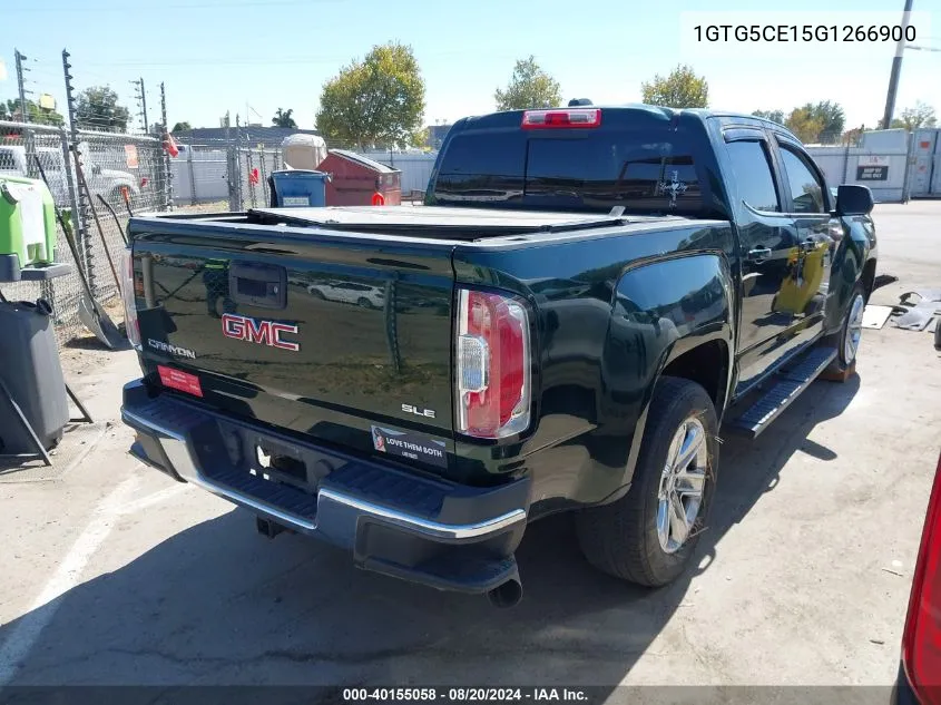 1GTG5CE15G1266900 2016 GMC Canyon Sle