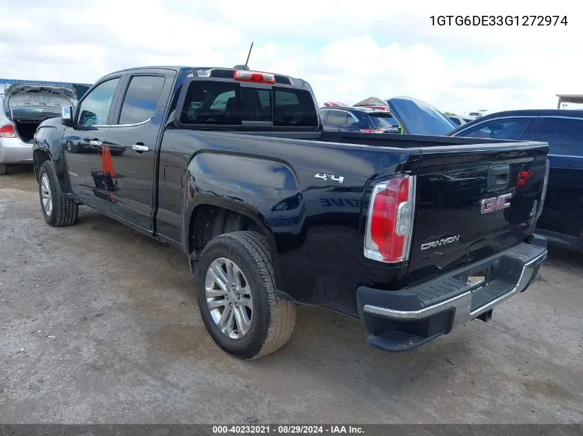 2016 GMC Canyon Slt VIN: 1GTG6DE33G1272974 Lot: 40232021