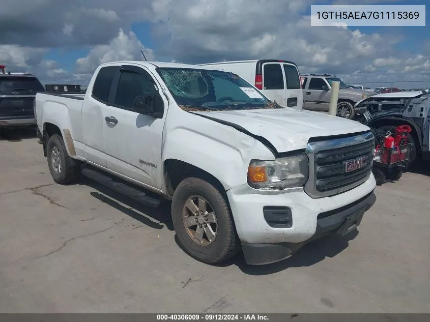 1GTH5AEA7G1115369 2016 GMC Canyon