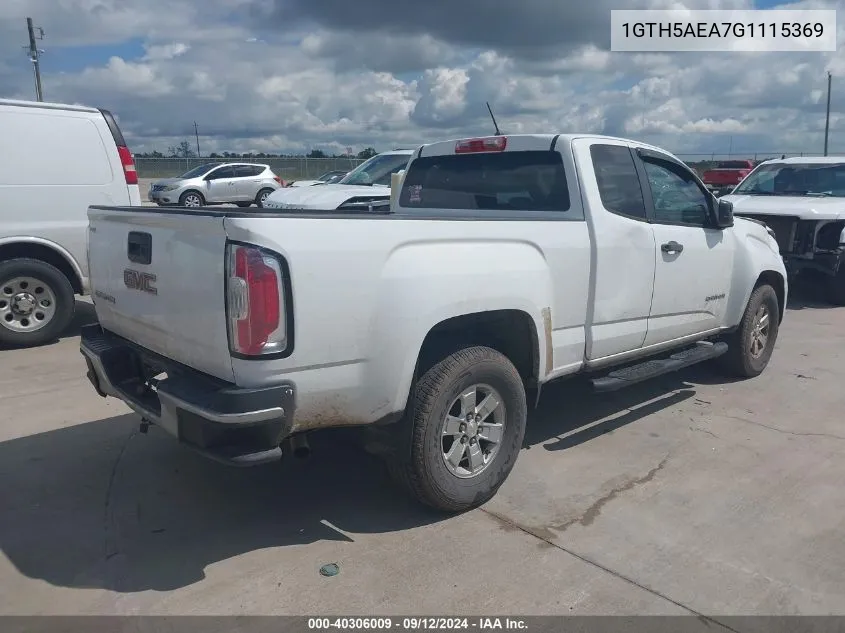 1GTH5AEA7G1115369 2016 GMC Canyon