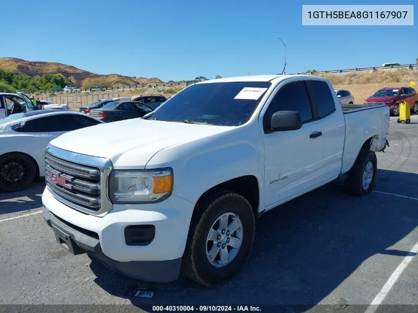 2016 GMC Canyon VIN: 1GTH5BEA8G1167907 Lot: 40310004