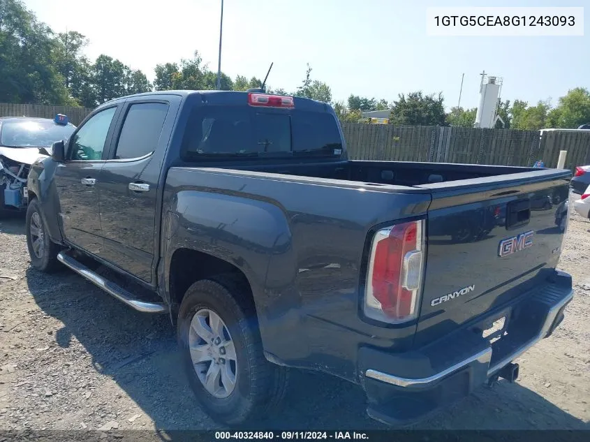 2016 GMC Canyon Sle VIN: 1GTG5CEA8G1243093 Lot: 40324840