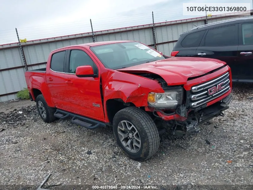 2016 GMC Canyon Sle VIN: 1GTG6CE33G1369800 Lot: 40379540