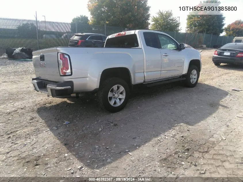 2016 GMC Canyon Sle VIN: 1GTH5CEA9G1385800 Lot: 40392387