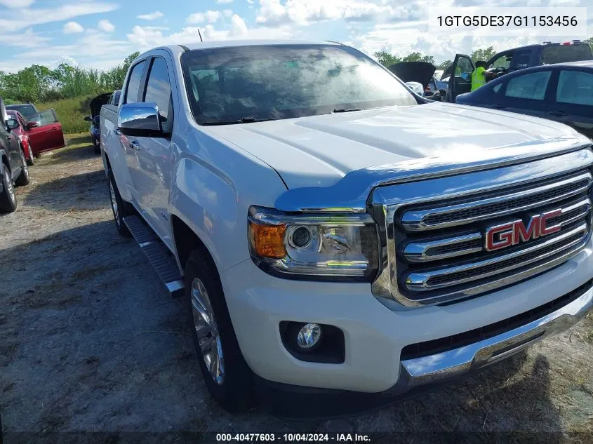 2016 GMC Canyon Slt VIN: 1GTG5DE37G1153456 Lot: 40477603