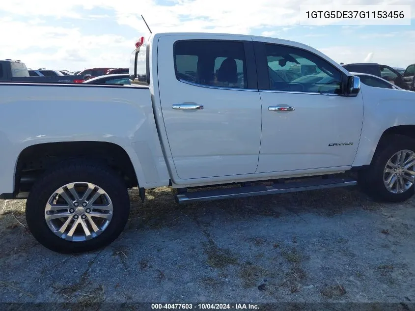 2016 GMC Canyon Slt VIN: 1GTG5DE37G1153456 Lot: 40477603