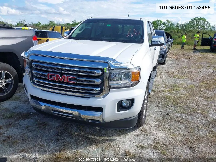 2016 GMC Canyon Slt VIN: 1GTG5DE37G1153456 Lot: 40477603