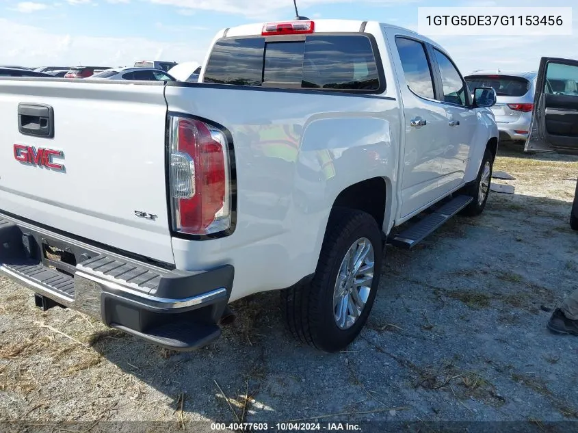 2016 GMC Canyon Slt VIN: 1GTG5DE37G1153456 Lot: 40477603