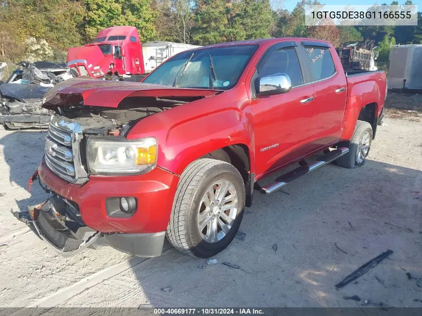 2016 GMC Canyon Slt VIN: 1GTG5DE38G1166555 Lot: 40669177