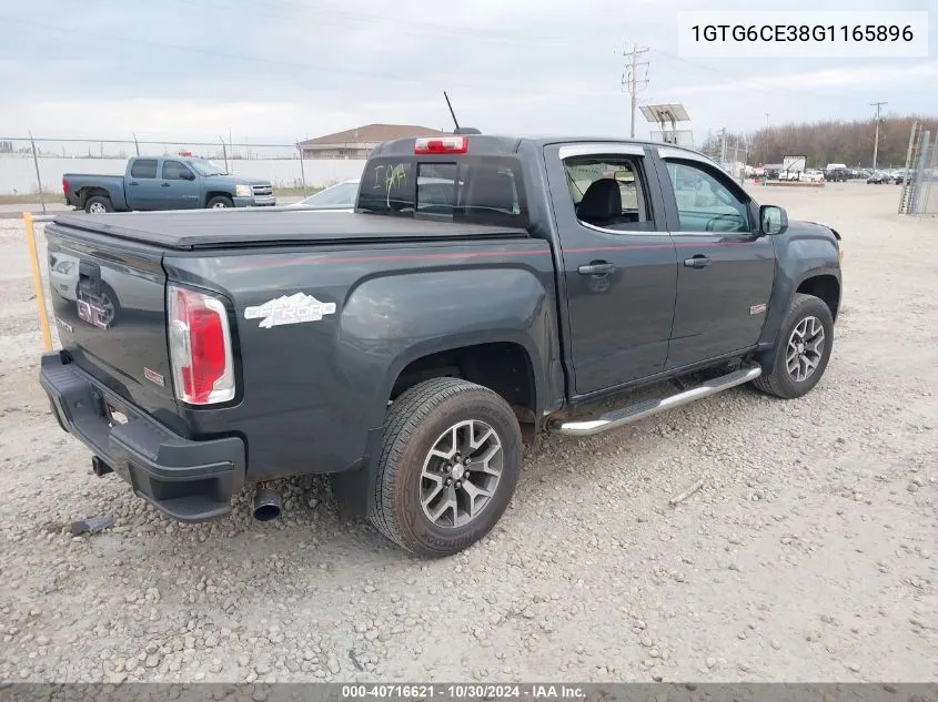 2016 GMC Canyon Sle VIN: 1GTG6CE38G1165896 Lot: 40716621