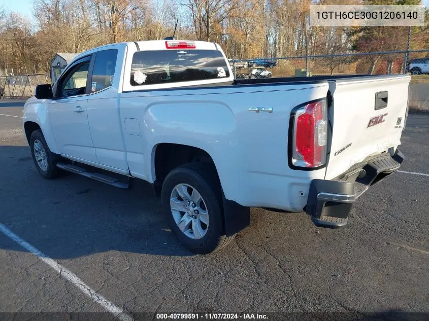 2016 GMC Canyon Sle VIN: 1GTH6CE30G1206140 Lot: 40799591