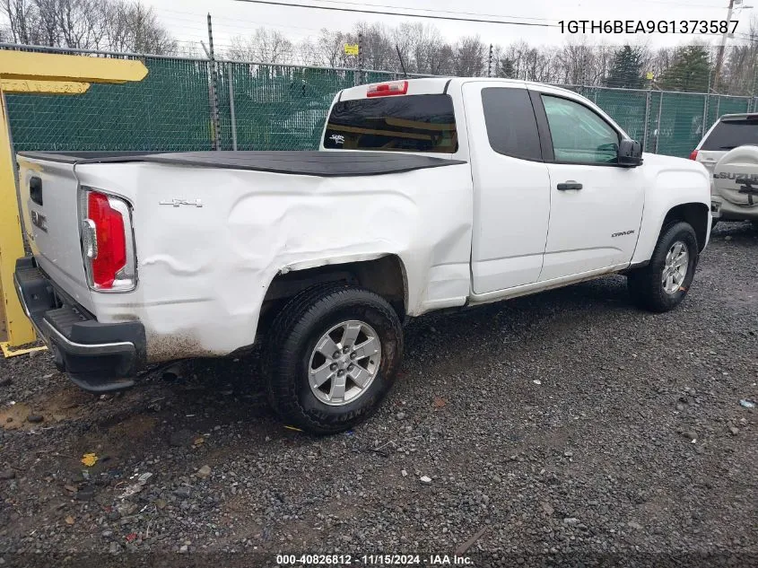 2016 GMC Canyon VIN: 1GTH6BEA9G1373587 Lot: 40826812