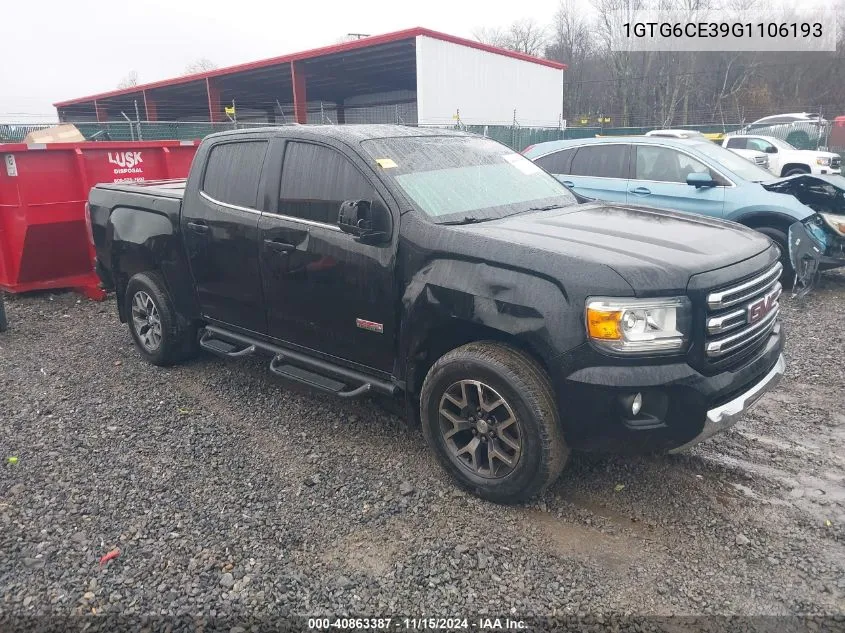 2016 GMC Canyon Sle VIN: 1GTG6CE39G1106193 Lot: 40863387