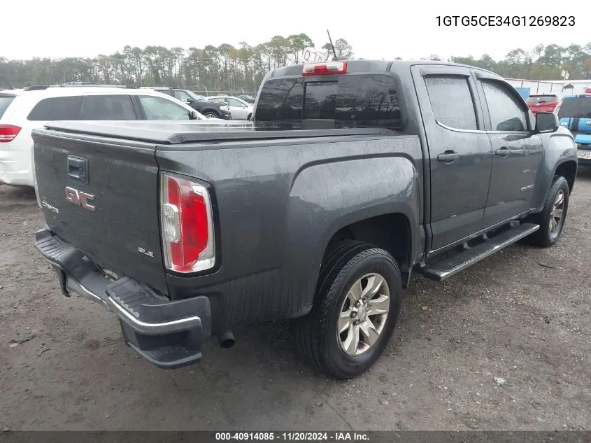 2016 GMC Canyon Sle VIN: 1GTG5CE34G1269823 Lot: 40914085