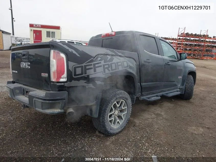 2017 GMC Canyon Sle VIN: 1GTG6CENXH1229701 Lot: 30047851