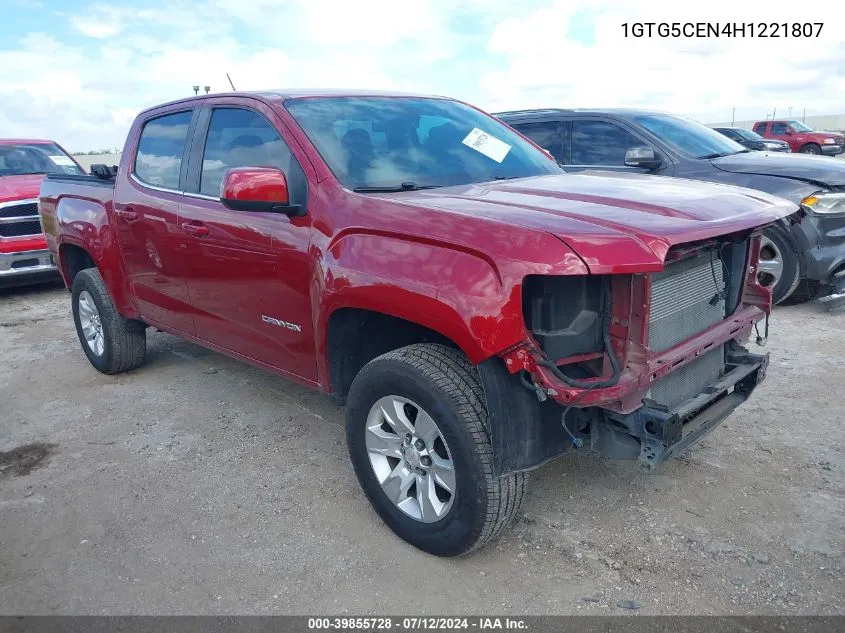 2017 GMC Canyon Sle VIN: 1GTG5CEN4H1221807 Lot: 39855728