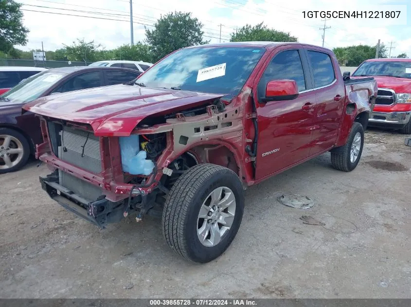 2017 GMC Canyon Sle VIN: 1GTG5CEN4H1221807 Lot: 39855728